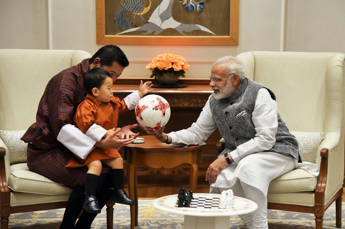 Modi with Prince of Bhutan