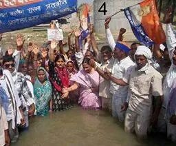 किसानों संग अनुप्रिया पटेल का जल सत्याग्रह रंग लाया, कुआनो नदी पर बना पुल व सड़क