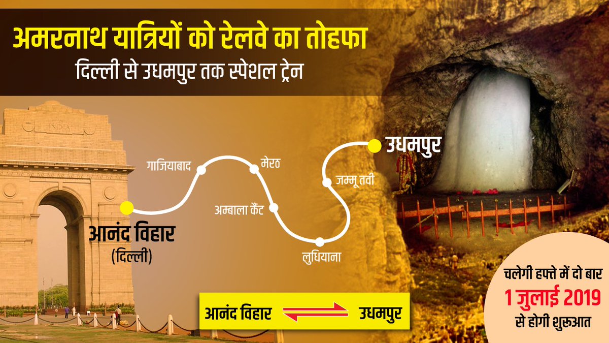 photo from Minister of Railway, Piyush Goyal twitter page